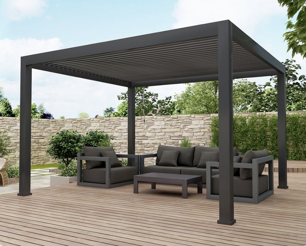 Bioklimatická pergola 3 x 4 motorizovaná