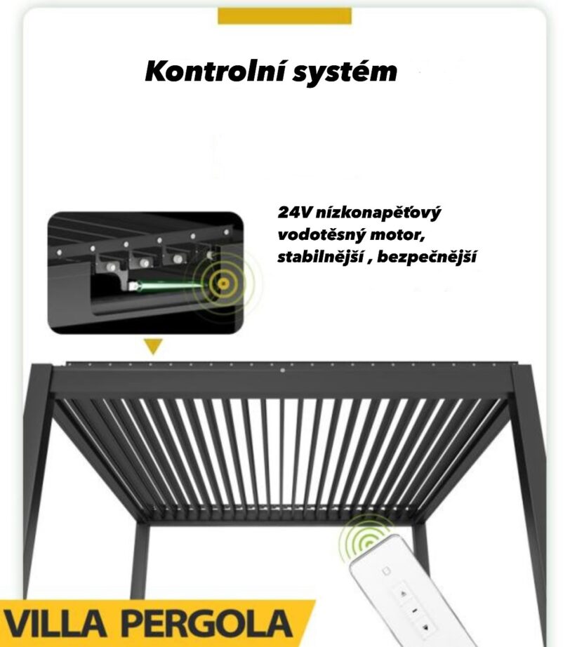 Bioklimatická pergola 4 x 4 - motorizovaná - Image 4