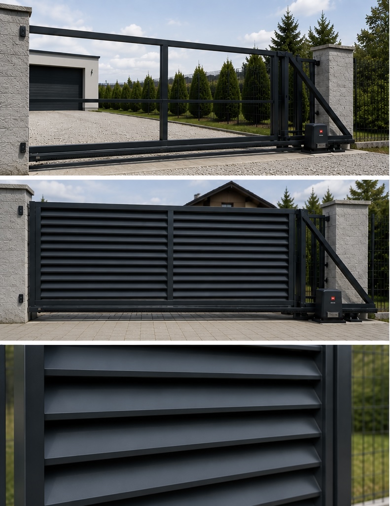 Samonosná brána 420 x 150 s výplní + ZDARMA MOTOR - Obrázek 3