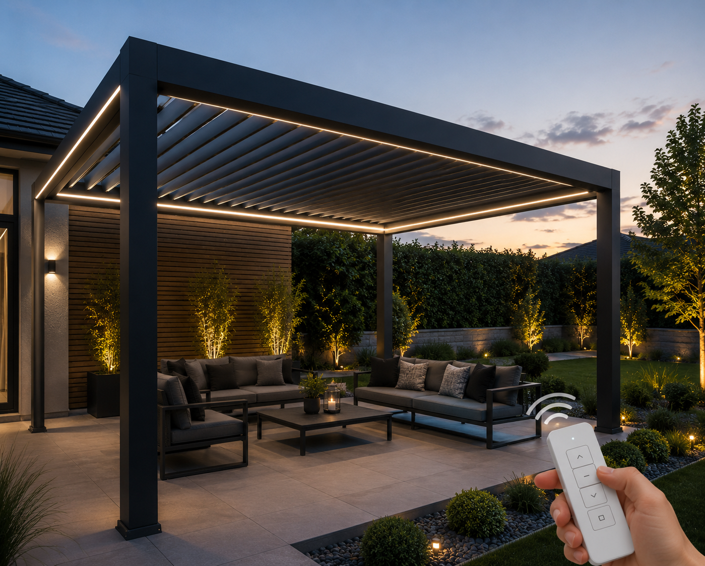 PERGOLA 3 x 4 bioklimatická MOTOROVÁ  DOPRAVA ZDARMA