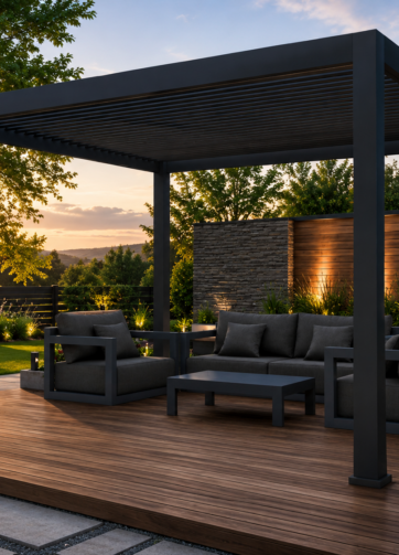 Pergola 3 x 4 manuální bioklimatická ! DOPRAVA ZDARMA !